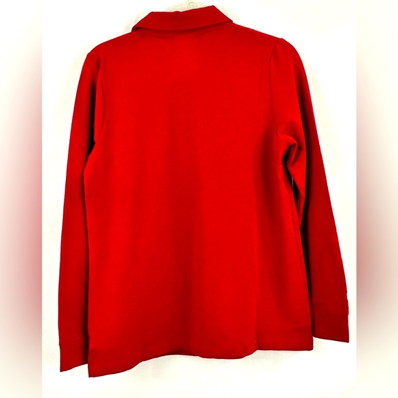 Cuddl Duds Comfortwear Button Front Jacket Red Front Patch Pockets XS - Picture 6 of 9